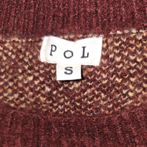 (J) POL Red and Yellow Floral Knit Sweater PTP is 25 - Picture 11 of 11